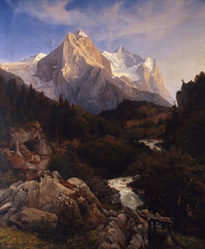 The Wetterhorn by Johann Wilhelm Schirmer